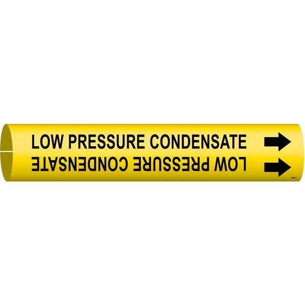 Pipe Marker, Low Pressure Condensate, Yel, 4091-A