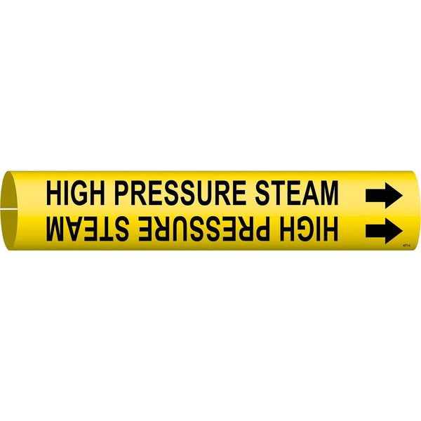Pipe Mrkr, High Pressure Steam, 3/4to1-3/8, 4077-A