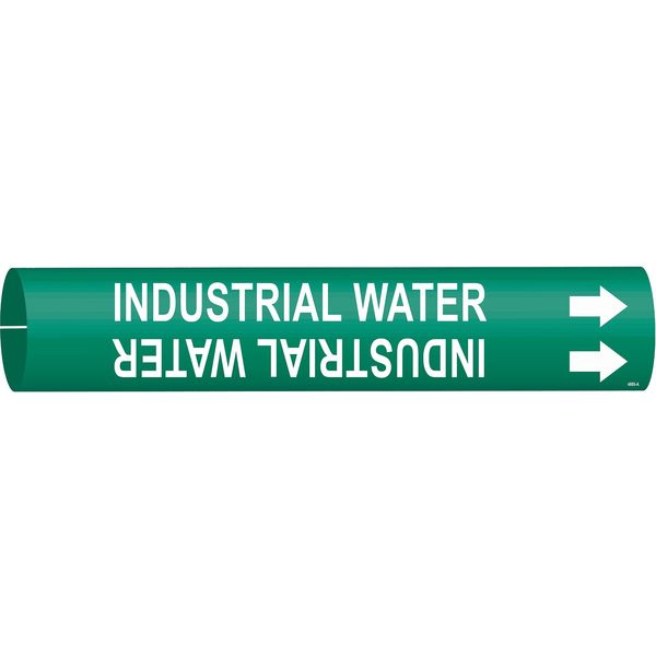 Pipe Mrkr, Industrial Water, 3/4to1-3/8 In