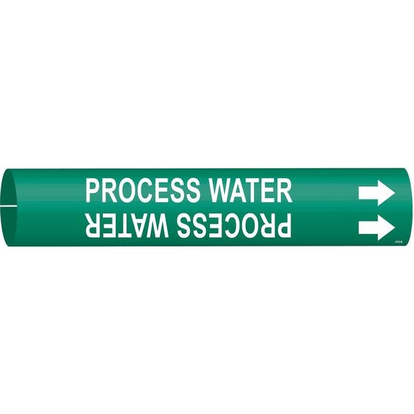 Pipe Mrkr, Process Water, 1-1/2to2-3/8 In, 4113-B