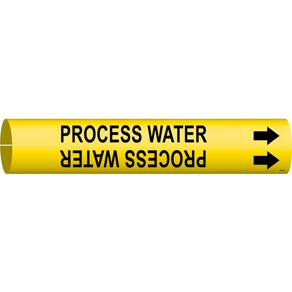 Pipe Markr, Process Water, Y, 3/4to1-3/8 In