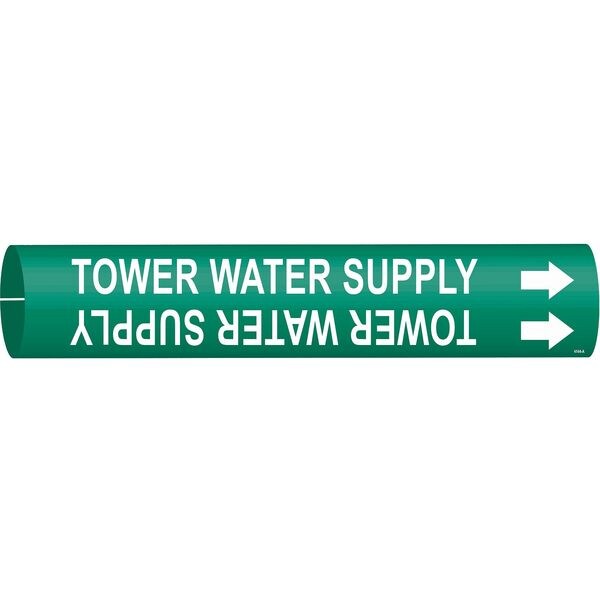 Pipe Mrkr, Tower Water Supply, 3/4 to1-3/8
