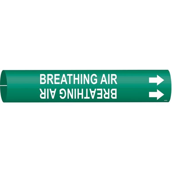 Pipe Mrkr, Breathing Air, 1-1/2to2-3/8 In, 4167-B