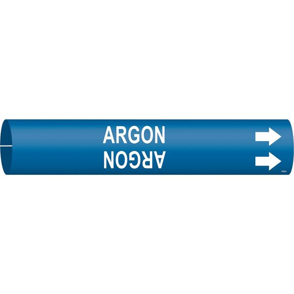 Pipe Marker, Argon, Blue, 3/4 to 1-3/8 In