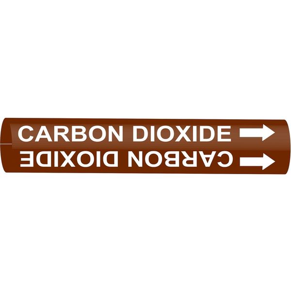 Pipe Markr, Carbon Dioxide, Br, 8to9-7/8 In