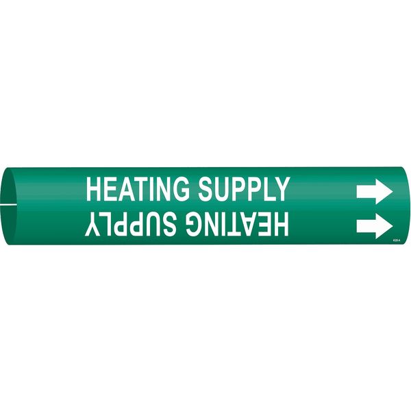 Pipe Mrkr, Heating Supply, 1-1/2to2-3/8 In, 4326-B