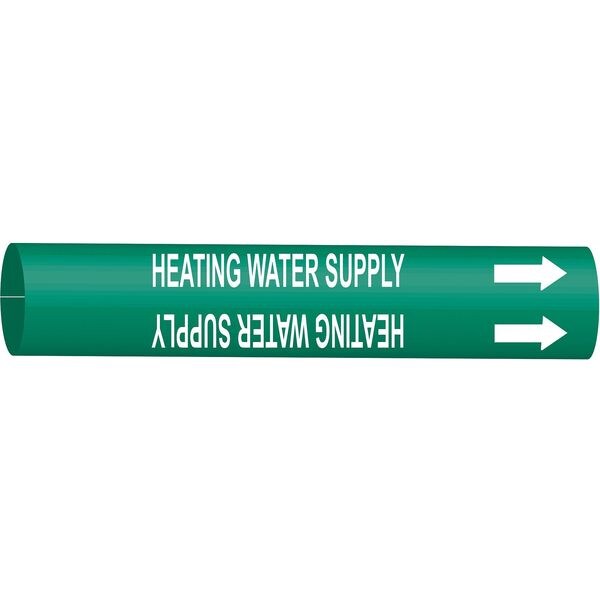 Pipe Mrkr, Heating Water Supply, 10to15 In, 4328-H