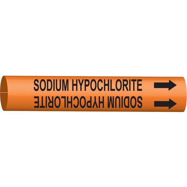 Pipe Mrkr, Sodium Hypochlorite, 8to9-7/8In, 4362-G