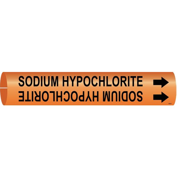 Pipe Mrkr, Sodium Hypochlorite, 3/4to1-3/8
