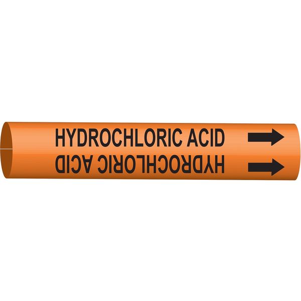 Pipe Mrkr, Hydrochloric Acid, 6to7-7/8 In
