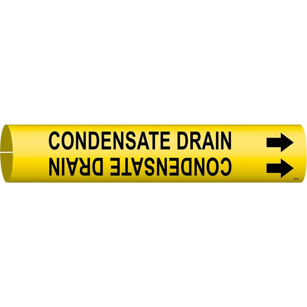 Pipe Marker, Condensate Drain, Y, 4 to6 In
