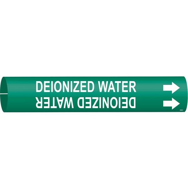 Pipe Mrkr, Deionized Water, 2-1/2to3-7/8In