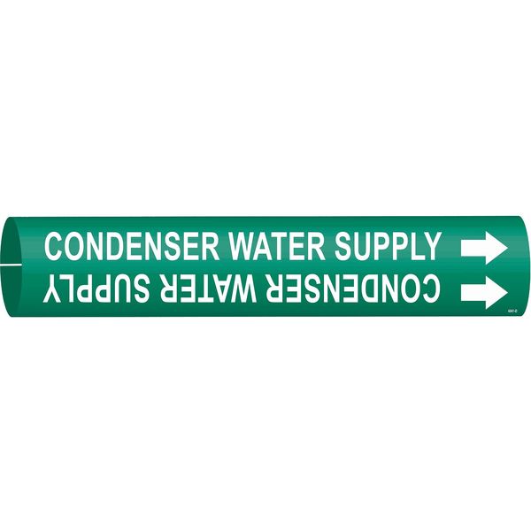 Pipe Mrkr, Condenser Water Supply, 4to6 In