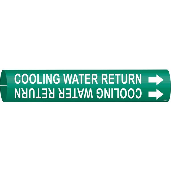 Pipe Marker, Cooling Water Return, Green, 4043-C