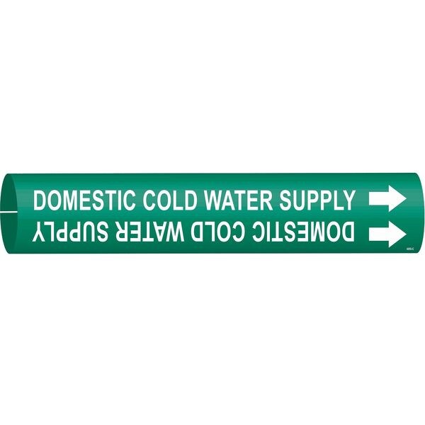 Pipe Marker, Domestic Cold Water Supply, 4050-C