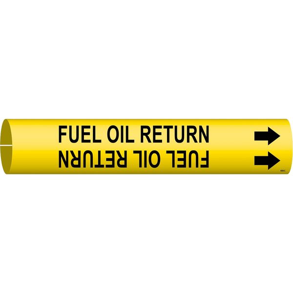 Pipe Mrkr, Fuel Oil Return, 2-1/2to3-7/8In