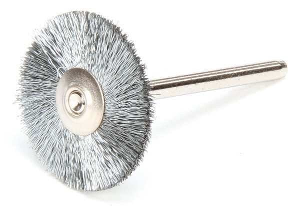 Miniature Wheel Brush, Crimped Wire, 1