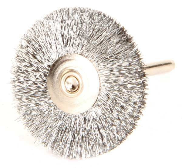 Miniature Wheel Brush, Crimped Wire