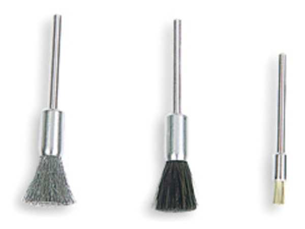 Miniature End Brush, Crimped Wire, 3/16