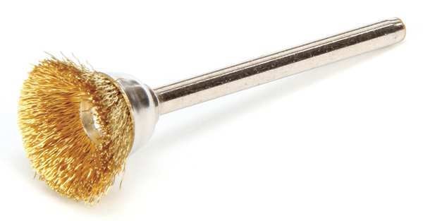Miniature Cup Brush, Crimped Wire, 5/8