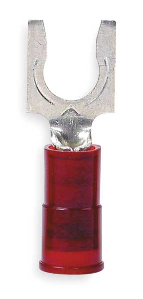 22-18 AWG Nylon Locking Fork Terminal #10 Stud PK100