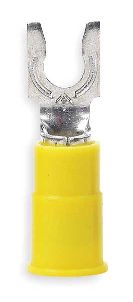 12-10 AWG Nylon Locking Fork Terminal #6 Stud PK50