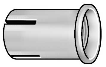 Multi-Set II Flanged Coil Thread Anchor, 1/2
