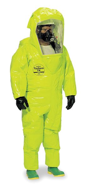 Encapsulated Suit, Yellow, Tychem(R) 10000, Zipper