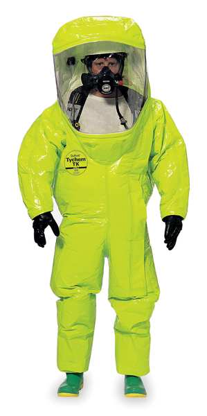 Encapsulated Suit, Yellow, Tychem(R) 10000, Zipper