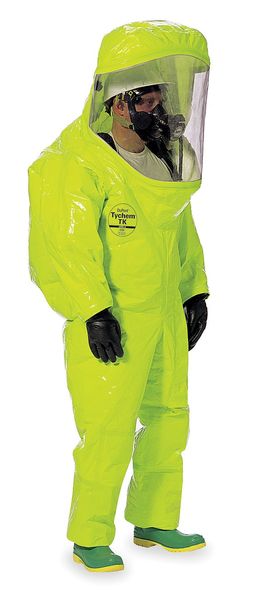 Encapsulated Suit, Yellow, Tychem(R) 10000, Zipper