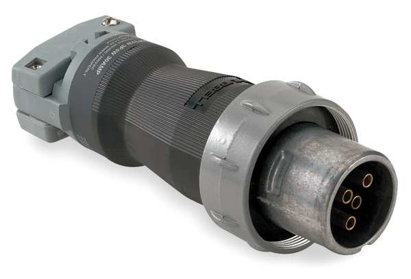 Pin and Sleeve Plug, 4P, 5W, 60A, 600VAC