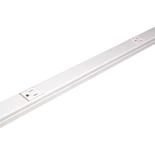 Prewired Raceway, 6 Outlets, Aluminum