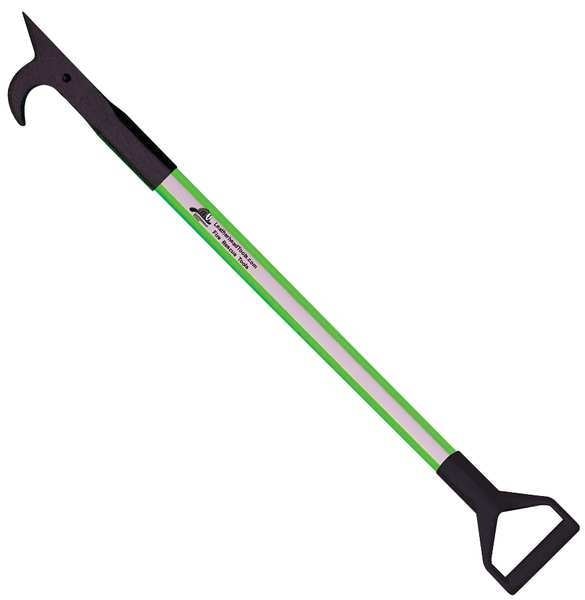 American Hook, 4 ft. Dog Bone Pole, HiViz Lime, D-Handle