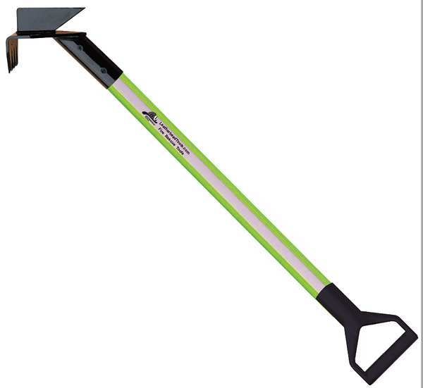 Drywall Hook, 12 ft. Dog Bone Pole, HiViz Lime, D-Handle
