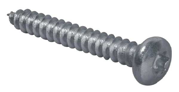 Sheet Metal Screw, #10 x 1-1/2 in, Zinc Plated Steel Pan Head Torx Drive, 50 PK