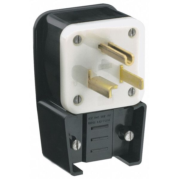 Agl Strt Blade Plug, Blk, 30 A, Stnd, 5-30P