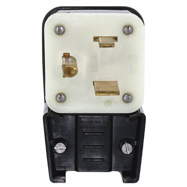 Agl Strt Blade Plug, Blk, 50 A, Stnd, 5-50P
