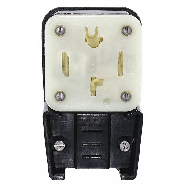 Agl Strt Blade Plug, Blk, 30 A, Stnd, 14-30P
