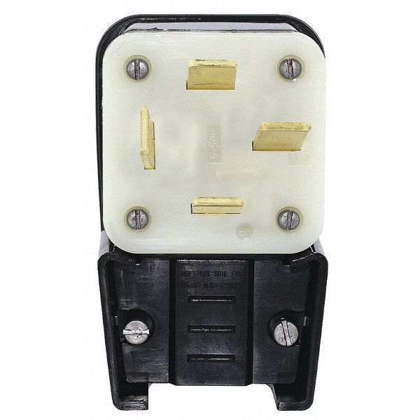 Agl Strt Blade Plug, Blk, 60 A, Stnd, 18-60P