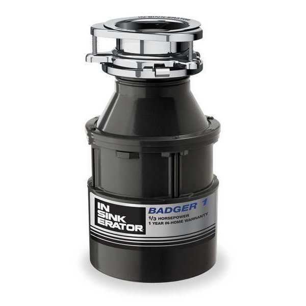 Garbage Disposal, Badger 1, 1/3 HP