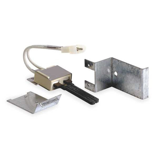 Hot Surface igniter, LP/NG, 120V AC, 5 1/4 in L., Silicon Carbide, Mounting Adapters