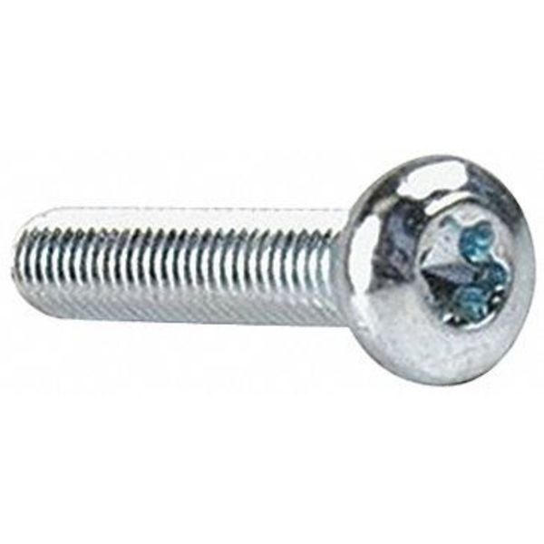 #10-24 x 1 in Torx Pan Machine Screw, Zinc Plated Steel, 100 PK