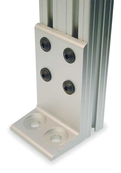 Floor Mount Foot, W 3 In, for 5JA94, etc