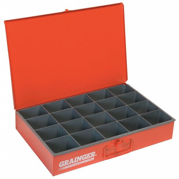 Compartment Drawer with 20 compartments, Steel