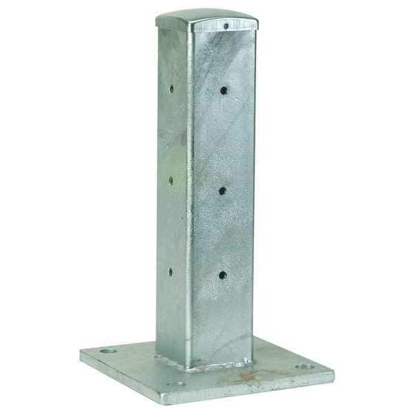 Guard Rail Post, Double High Corner, L 4In