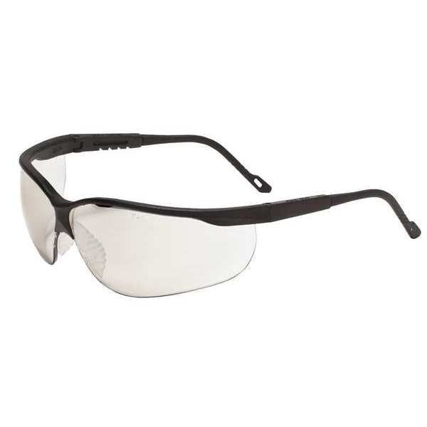 Safety Glasses, Wraparound Clear Polycarbonate Lens, Scratch-Resistant