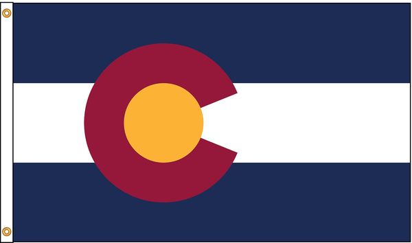 Colorado Flag, 5x8 Ft, Nylon