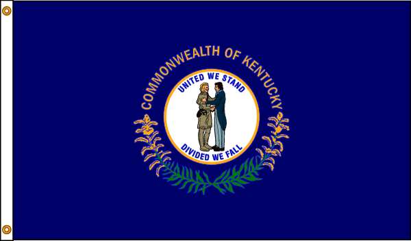 Kentucky Flag, 4x6 Ft, Nylon
