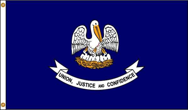 Louisiana Flag, 4x6 Ft, Nylon