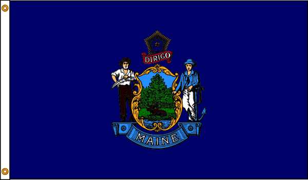 Maine Flag, 5x8 Ft, Nylon